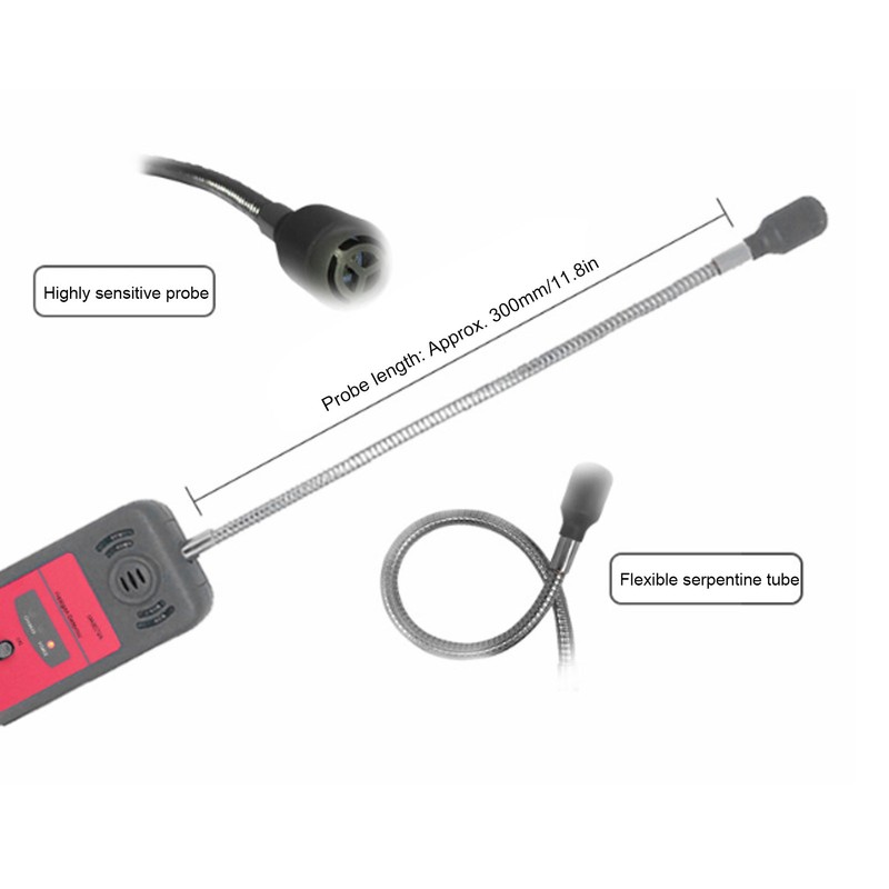 UA6070A Portable Halogen Leak Detector Tester for CFCs HCFCs Gas
