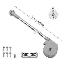 Pack of 1 Toy Box Hinges Soft Close, Slow Close Hinges for Toy Boxes Lid Support Hinge Lid Stay 105 Degree Open, for Upward and Top-Opening Flap Doors (1 Pack)