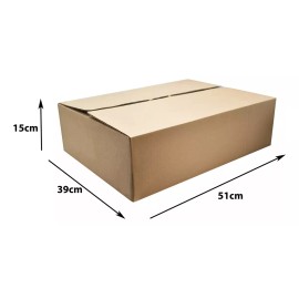 Groupsapien 20 Cajas De Carton Empaque E-commerce 15x51x39cm Gr1