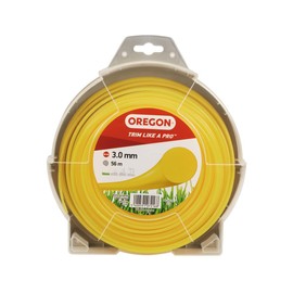 Oregon String Trimmer Line, Replacement Nylon Strimmer Wire for Grass Trimmers & Brushcutters, DIY & Gardening, Universal Fit, All Purpose, Round Cord, 3mm x 56m Spool, Yellow (69-370-YE)