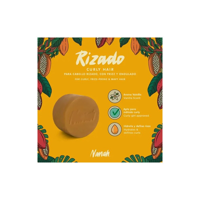 Nanah Acondicionador Natural En Barra Para Cabello Rizado