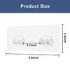 8 Pack Shower Caddy Adhesive Hooks Replacement, Strong sticker Hooks