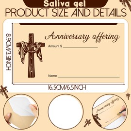 AmazingSpark 120 Pcs Anniversary Offering Envelopes for Church Tithe and Offering Envelopes Donations Checks Cash Money Thank You Church Gift for Religious Baptism Occasions