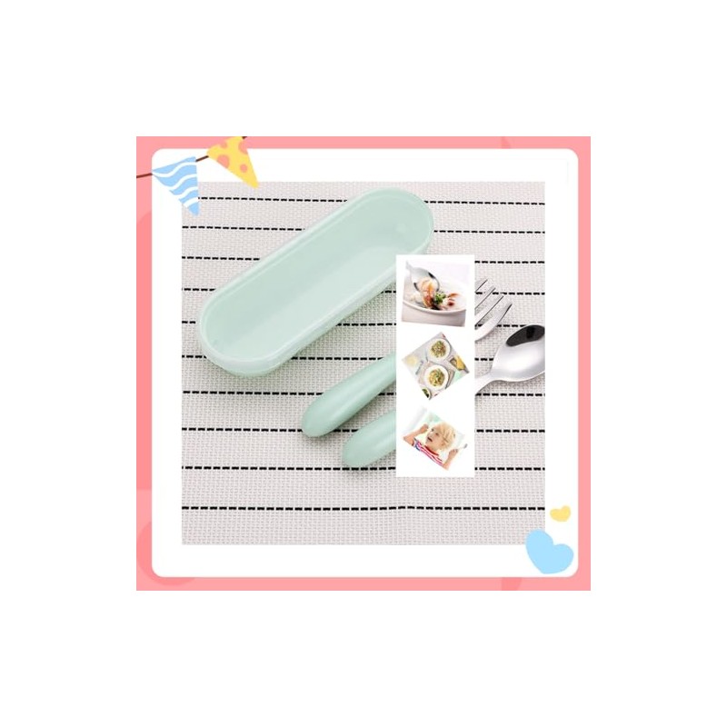 Stainless Steel Fork and Spoon Set with Storage Box -