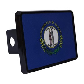 Kentucky State Flag Trailer Hitch Cover Plug KY