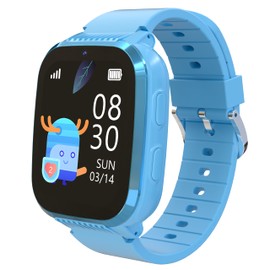 4G Kids Smart Watch Boys Age 4-12 -GPS Tracker & Phone Watch for Kids, Voice Chat, Alarm Clock, SOS, Camera,Pedometer,Stopwatch, Waterproof, Puzzle Games, Caculator, Gifts for Kids 7 8 9 10 11 12