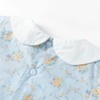 Simplee Kids Light Blue Toddler Summer Dress - Floral Smocked