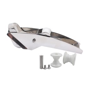 SHENGHUISS 316 Stainless Steel Hinged Self Launching Bow Anchor Roller with pivoting Dual-Roller Anchor Pivoting Head Bow Rollers for Boats B-14LB-33LB