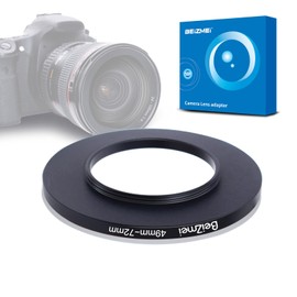 49mm to 72mm Rings Filter Adapter Compatible with All 49mm Lenses with 72mm UV, ND, CPL Filter, 49mm Lens to 72mm Ring Filter