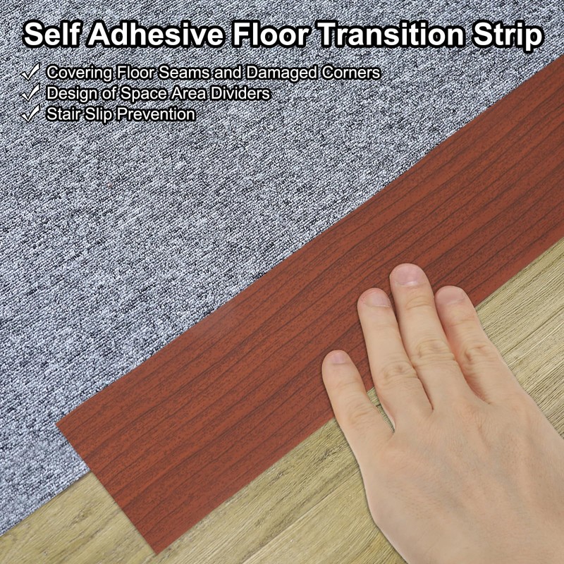 PATIKIL Self Adhesive Floor Transition Strip 10 ft x 2"