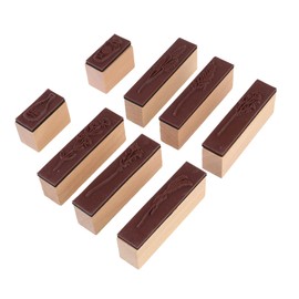 Hohopeti Retro Lotus Wood Seal Set DIY Scrapbook Kit Plant Stamps Journal Kit Assorted Wooden Stamps for Craft Decorations