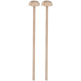 teemando® 2 x Beech Wood Whisks 25 x 4 cm