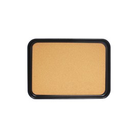 Restaurant Essentials 16” x 12” Rectangular Slip Resistant Tray w/Cork, Black, Comes in Each