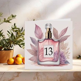 13th Birthday Card for Girls - Birthday Cards for Daughter 13 Years Old Classy thirteen, thirteenth Elegant Sister Friend Her niece female granddaughter cousin