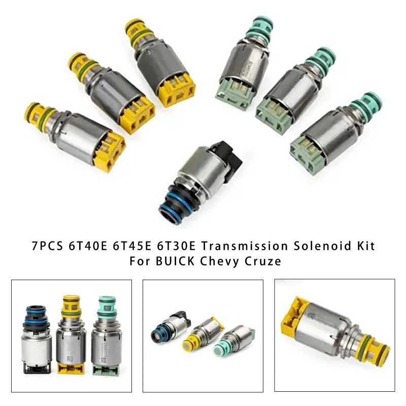 7PCS 6T40E 6T45E 6T30E Transmission Solenoid Kit For BUICK Chevy