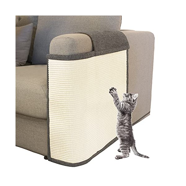Oroonoko Cat Scratch Furniture Couch Protector with Natural Sisal for