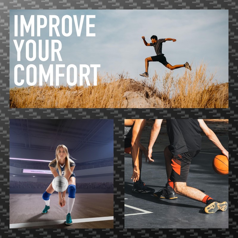SULPO Carbon Fibre Sports Insoles with Arch Support for Comfort