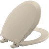 Bemis 500EC Durable Wood Toilet Seat with Easy Clean Hinges,