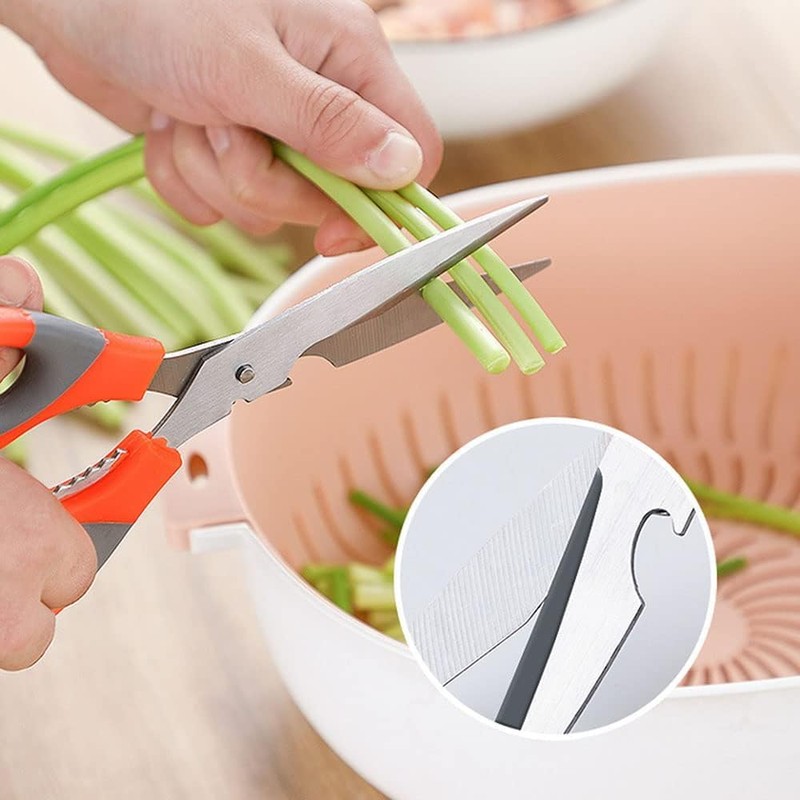 3Pcs Kitchen Scissors, Cooking Cutting Multifunctional Kitchen Shears Meat Chicken