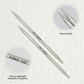 KnitPro - Knitpro Nova Metal Special (4,50 mm) Suggerimenti a Maglia Intercambiabile - 1 unità