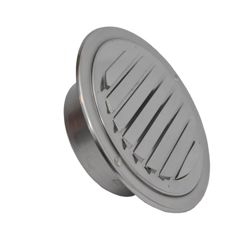 Slat Grille Polished Stainless Steel Weather Protection Grille Ventilation Grille