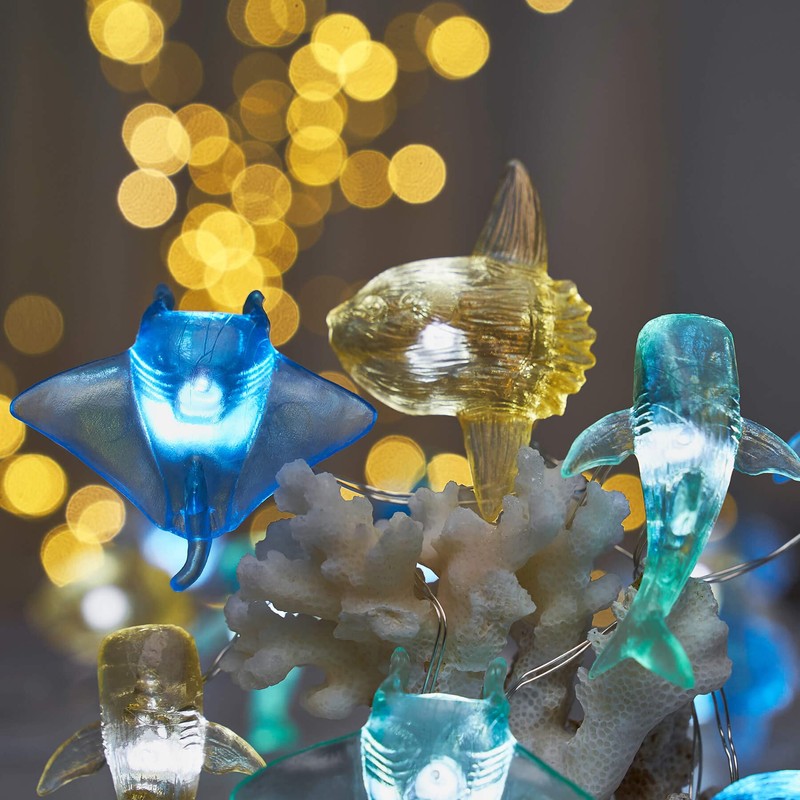 Nautical theme Sea Life Decorative Fairy String Lights, Whale Shark,
