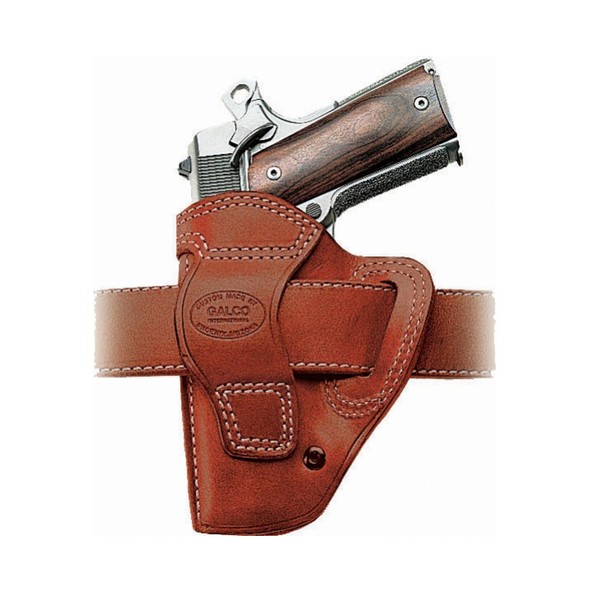 GALCO - Avenger Belt Holster for 5-inch 1911 Colt, Ruger, Smith & Wesson, Springfield, Taurus, Kimber Right Hand (Tan)(AV212)