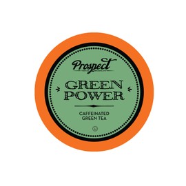 Prospect Tea Green Power Caffeinated Tea Pods for Keurig K-Cup Makers, 40 Count