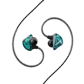 TAKSTAR in-Ear Monitor Earphone, 3.5mm HiFi Wired Earbuds with 10mm Driver, Dynamic Stereo, Crystal Clear Sound Headphones for Live-Streaming, Music, Stage Monitor