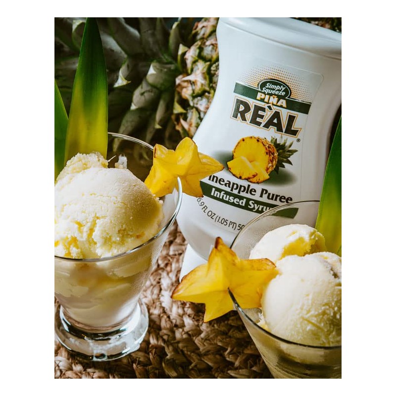 Piña Reàl Infused Exotics, Pineapple Puree Infused Syrup, 16.9 FL