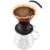 Prepare coffee according to the tea principle, immersion dripper switch,
