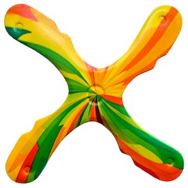 Kid-Friendly Boomerangs for Indoor or Outdoor Play, Colorful Designs, 25-30 Yard Flight Radius (Decorated Sedona Boomerang - RH, Decorated Sedona Boomerang, 608153504545)