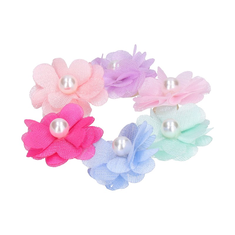 Pet Dog Flower Rubber Band Small Dog Top Knot Small