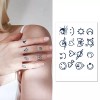 여성 패션 미니 타투 스티커 nSd8+6rrO Women's Fashion Mini Tattoo Stickers nSd8+6rrO [E Type 1P]
