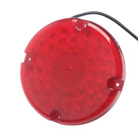 HEHEMM 7 Inch 53 LED Round Truck Trailer Truck Rear Brake Light Red 12 V