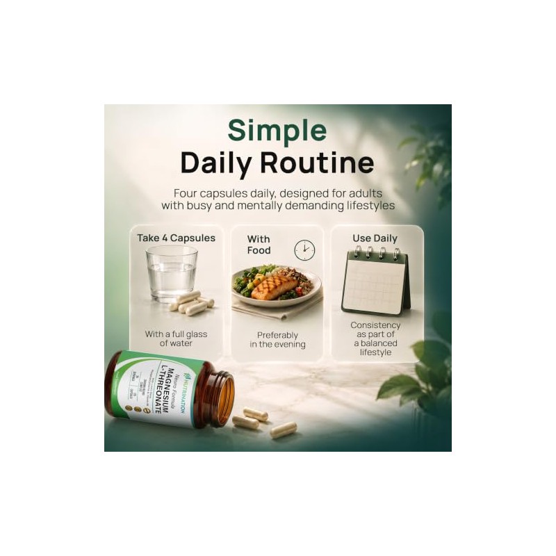 Magnesium L-Threonate Complex 2600mg | Neuro Formula with 2000mg Magnesium