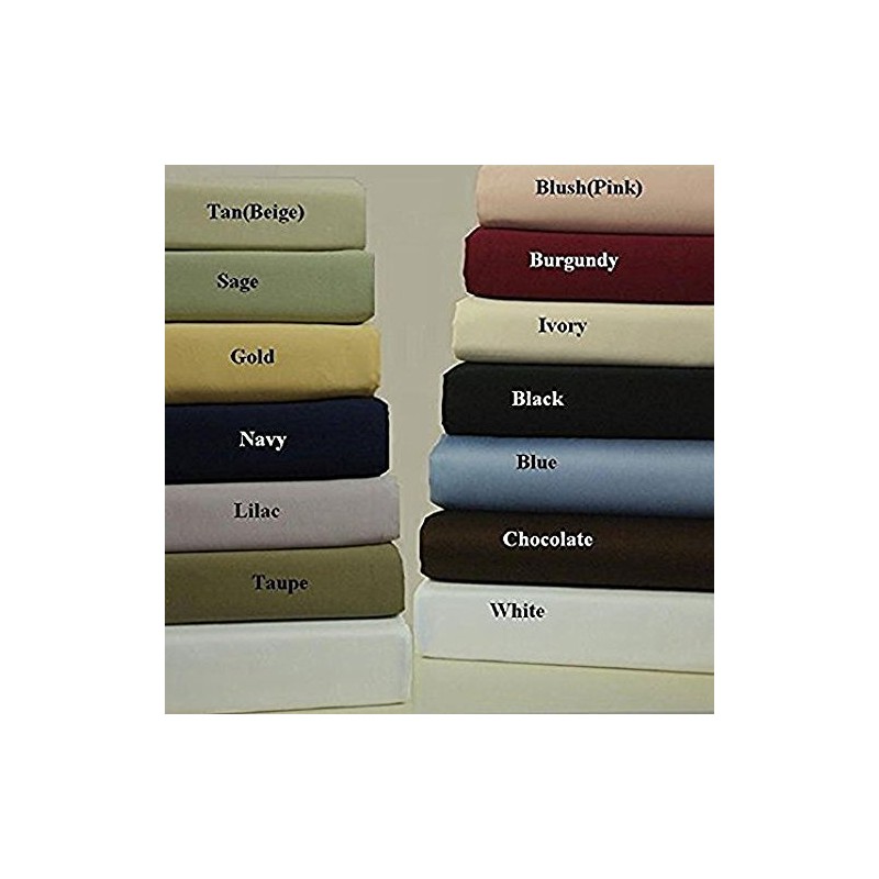 Royal Hotel Bedding Cotton Sheets, 4PC Bed Sheet Set, 100%