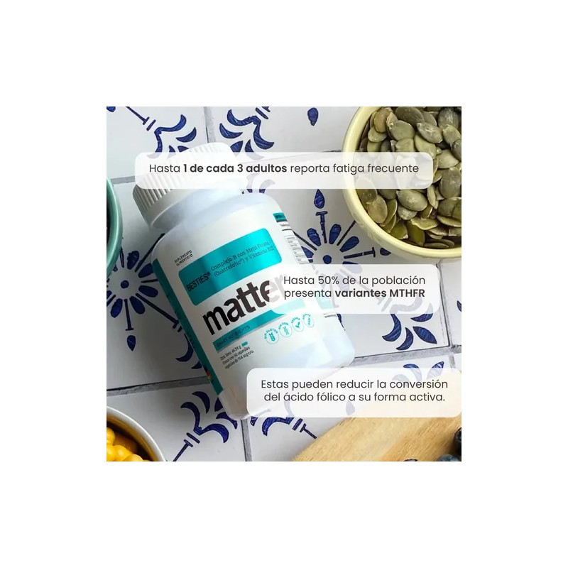 Complejo B, Folato, Besties, Matter Smart Nutrients Sabor N/A