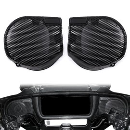 Fairing Speaker Grills for Street Glide 2025 2024, 6.5" Front Fairing Speaker Grilles Mesh Covers for Harley Street Glide CVO FLHXSE 2023-later FLHX 2024-later Ultra FLHXU 2025-later Accessories