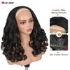 Yaki Curly Half Wig Loose Curly Synthetic Wig for Black