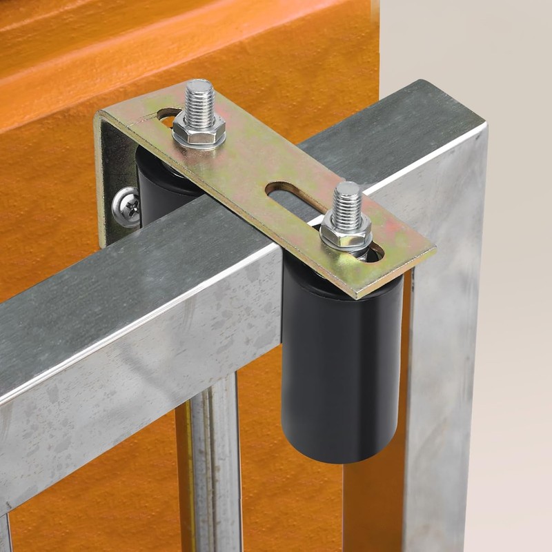 2 Pack Gate Roller Guide,Sliding Gate Hardware with L-Sliding Gate