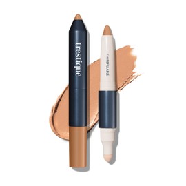 Trestique Concealer Crayon, Refillable Makeup Concealer With Built-In Blending Sponge, Sustainable Under Eye Concealer, Clean Beauty Concealer Makeup
