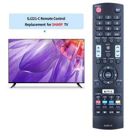 GJ221-C Replacement Remote Control Compatible for Sharp LCD LED Aquos TV LC32LE653U LC40LE653U LC43LE653U LC48LE653U LC55LE653U LC65LE645U LC65LE653U