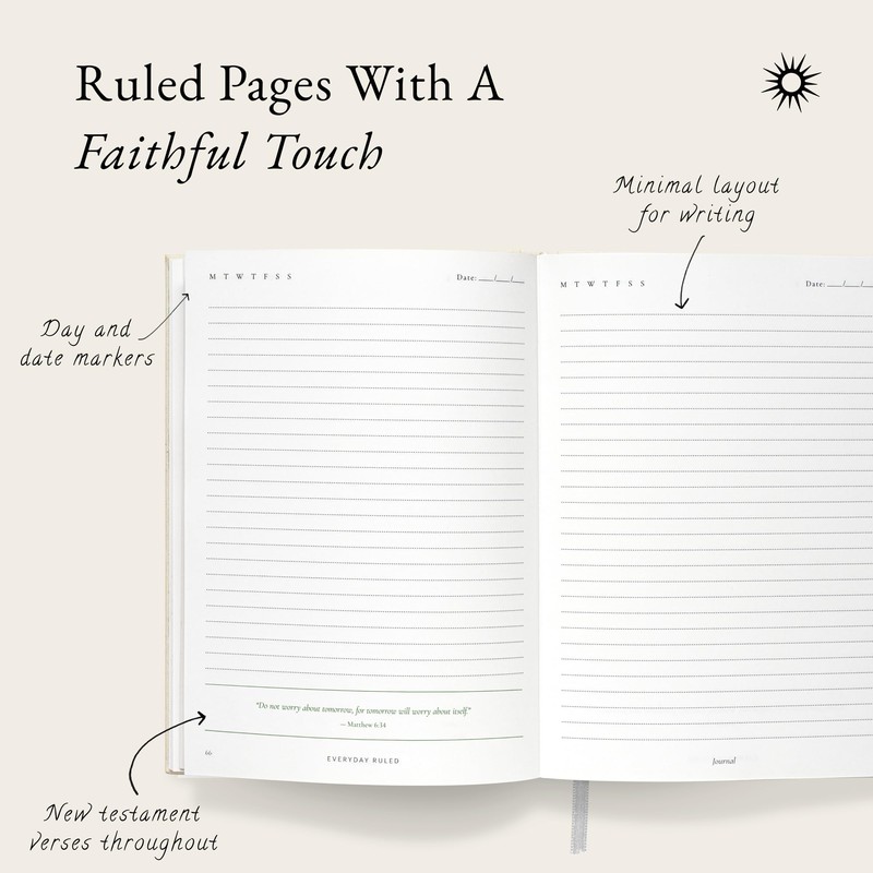 Christian Journal Notebook: Lined Writing Journal with Bible Verses, Prayer