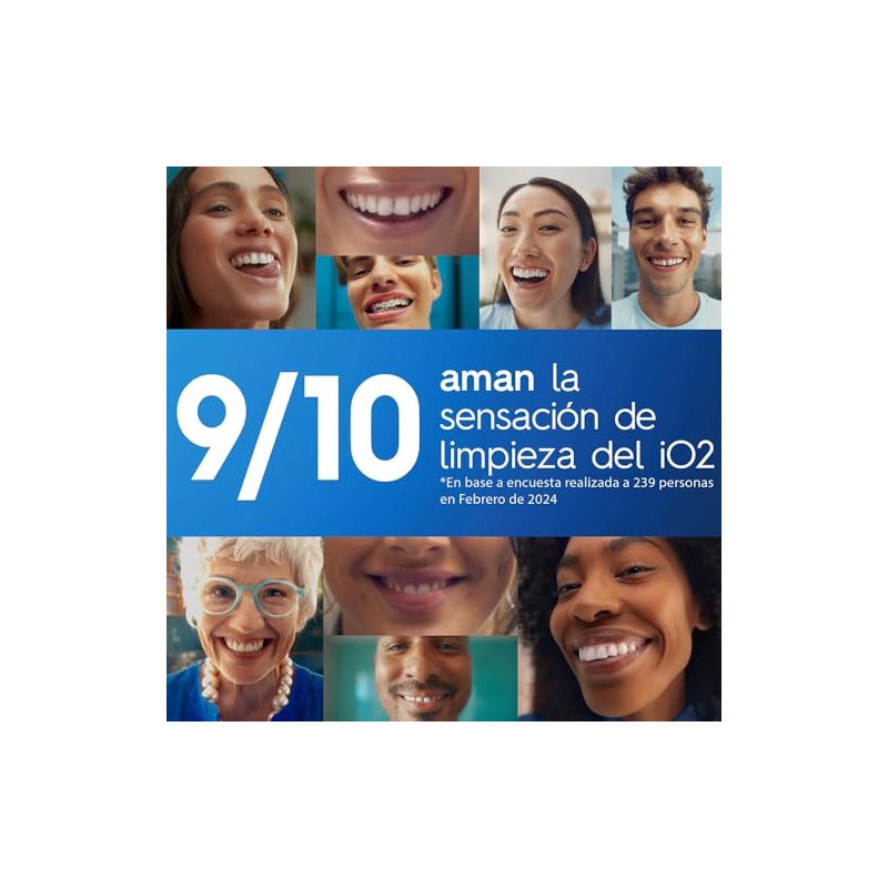 Oral Cepillo Dientes Eléctrico Io2 Sensor Presión Cabezal Redondo