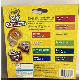 Crayola Silly Scents Smashup Broad Line Washable Markers 10 Count