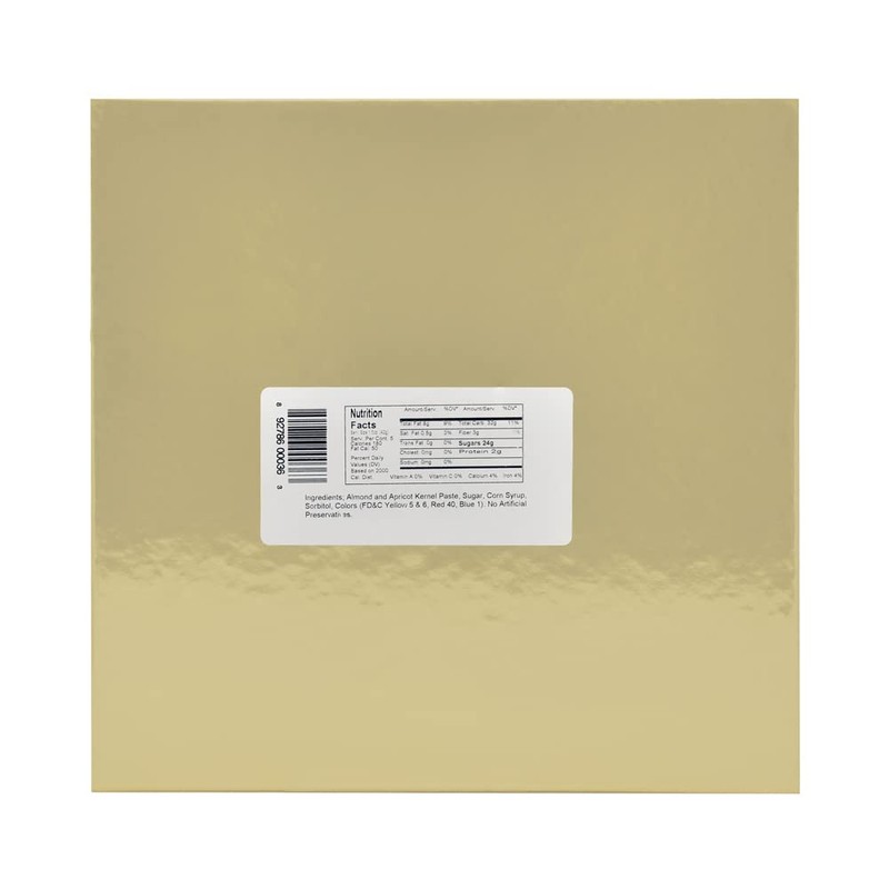 Bergen Marzipan 36 Piece Assorted Fruit Box Tray