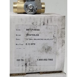 Victaulic Firelock 1/2"  Brass Balancing Ball Valve Sweat