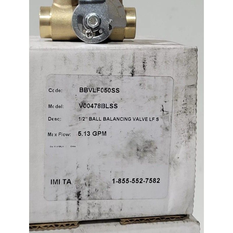 Victaulic Firelock 1/2" Brass Balancing Ball Valve Sweat