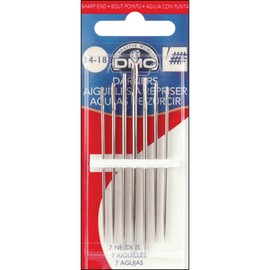 DMC 1769-18 Darners Hand Needles, 6-Pack, Size 18